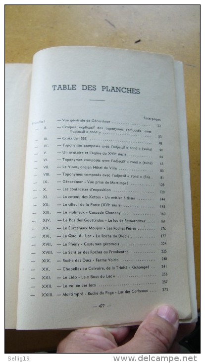 La Vie Rurale Et Le Folklore Dans Le Canton De Gérardmer ( D'après Les Noms Des Lieux-dits ) - Lorraine - Vosges