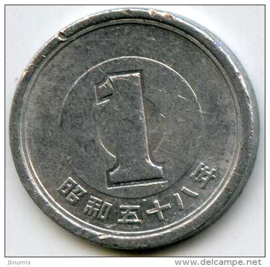 Japon Japan 1 Yen An 58 ( 1983 ) Alu KM 74 - Japan
