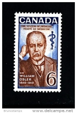 CANADA - 1969  SIR WILLIAM OSLER  MINT NH - Nuovi