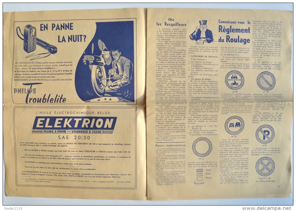 Journal TOURING-SECOURS Bonne Année 1950 - N° 1/1950 (2e Année) / General Motors - Auto's