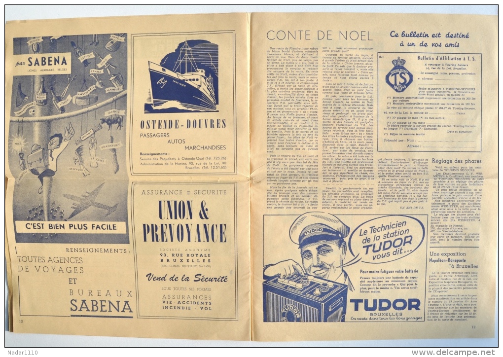 Journal TOURING-SECOURS Bonne Année 1950 - n° 1/1950 (2e année) / General Motors