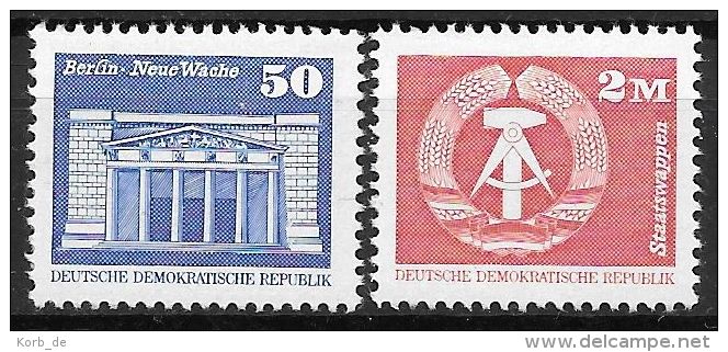 DDR 1980 / MiNr. 2549 - 2550   ** / MNH   (n2627) - Unused Stamps