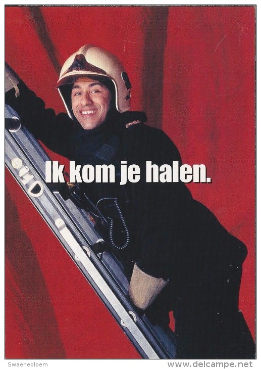 Boomerang Kaart - Brandweer. Brandweercollega's. Ik Kom Je Halen. - Humor