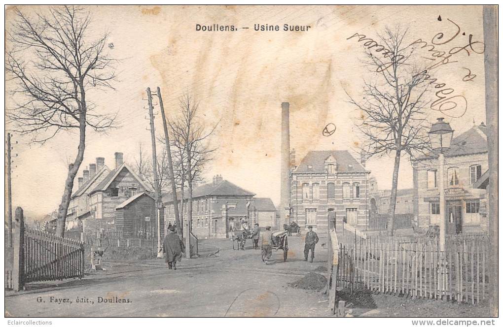 Doullens    80   Usine Sueur   (taches) - Doullens