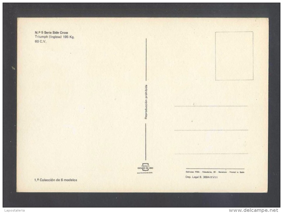 España. Ed. Fisa, 1ª Serie *Side Cross* Completa De 6 Postales. Nuevas. - Otros & Sin Clasificación