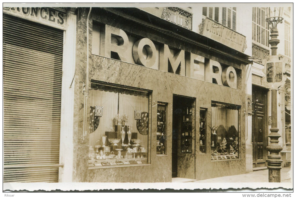 MAGASIN ROMERO(COUPES) CARTE PHOTO - Magasins