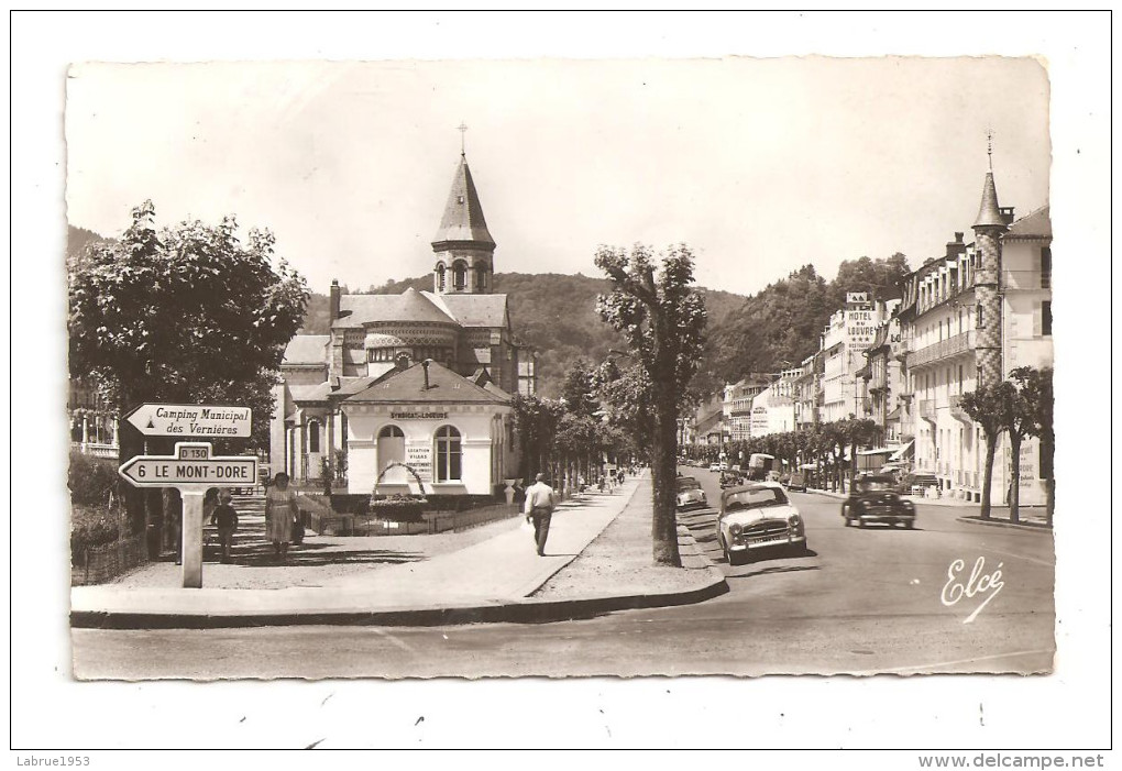 La Bourboule-Le Boulevard Georges-Clemenceau-voitures Peugeot 403-et 203--( A.6458 ) - La Bourboule