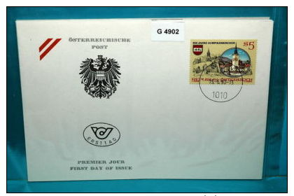 FDC-G4902 850 Jahre Gumpoldskirchen, Wein, Kirche, 1010 Wien, AT 1990 - FDC