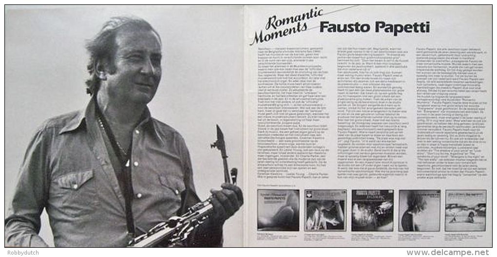 * 2LP *  FAUSTO PAPETTI - ROMANTIC MOMENTS (Holland 1980) - Instrumentaal