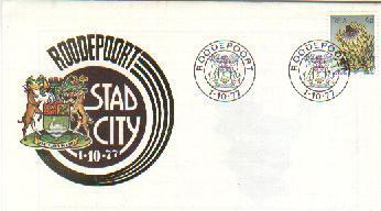 RSA 1977 Enveloppe Roodepoort City Mint # 1421 - Covers & Documents