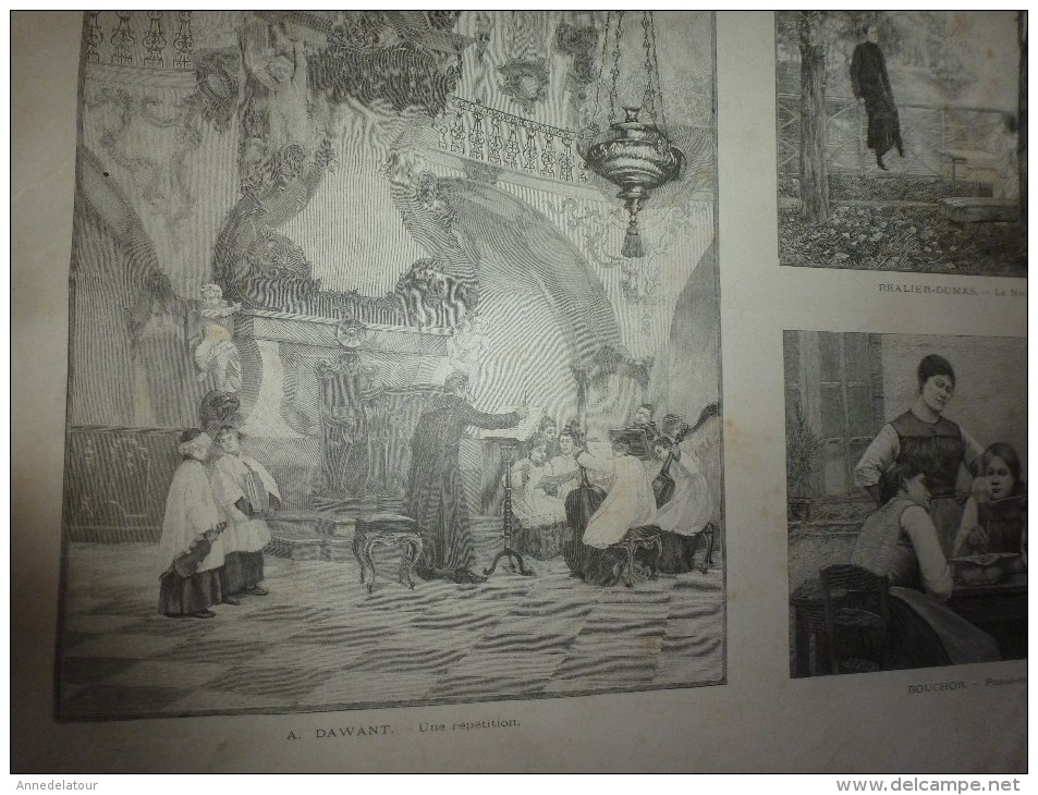 1894 SALON de la SOCIETE DES ARTISTES FRANCAIS au Palais des Champs Elysées:Plafond de l'Hôtel de Ville de Toulouse,etc