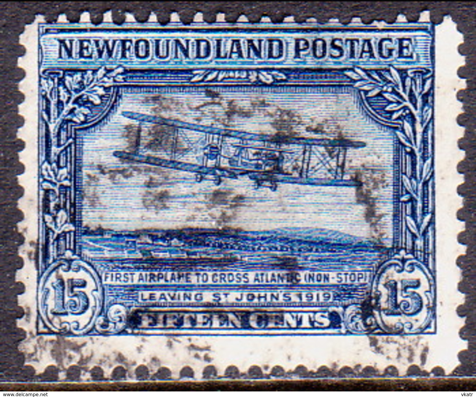 NEWFOUNDLAND 1928 SG #175 15c VF Used Publicity Issue I CV £50 Aircraft - 1908-1947