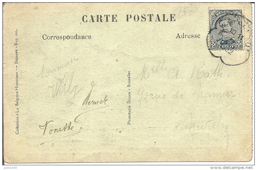 WATERLOO ..-- NAPOLEON ..-- Ferme Du Caillou . 1922 Vers NIVELLES . CACHET SPECIAL . Voir Verso . - Waterloo