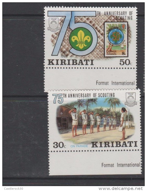 O) 1982 KIRIBATI - AUSTRALIA, SCOUTS 1907, SET MNH-4 - Kiribati (1979-...)