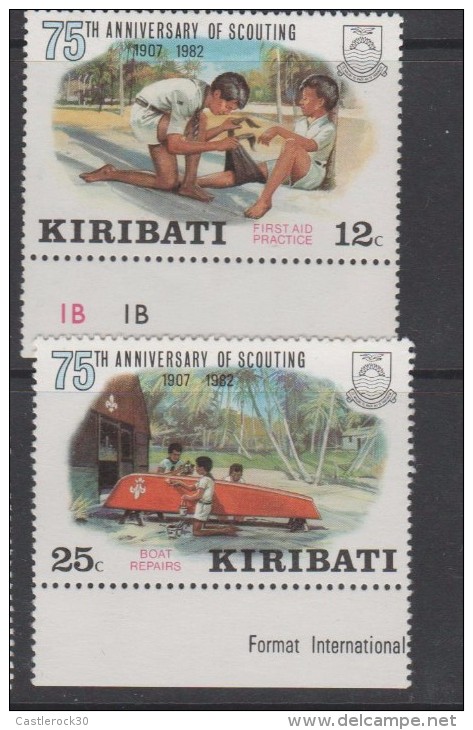 O) 1982 KIRIBATI - AUSTRALIA, SCOUTS 1907, SET MNH-4 - Kiribati (1979-...)