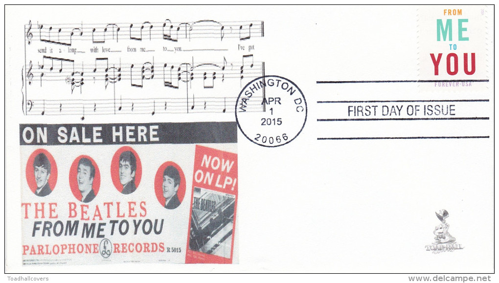 From Me To You FDC With 4-bar Cancellation, From Toad Hall Covers - 2011-...