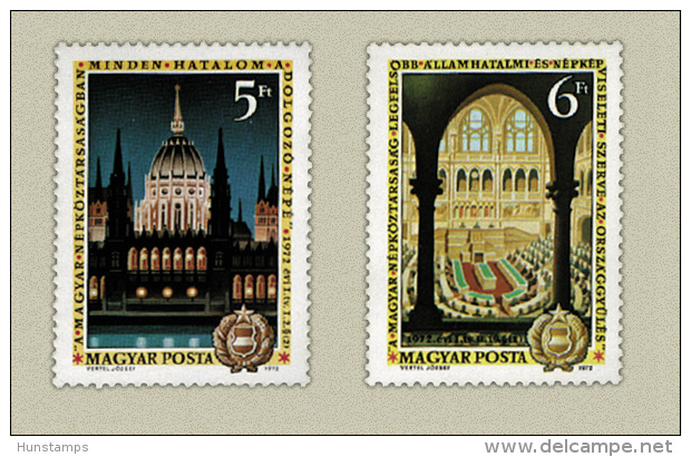 Hungary 1972. Constitution Set MNH (**) Michel: 2790-2791 / 2.50 EUR - Ungebraucht
