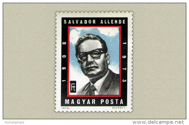Hungary 1974. Salvador Allende Stamp MNH (**) Michel: 2939 / 0.30 EUR - Ungebraucht