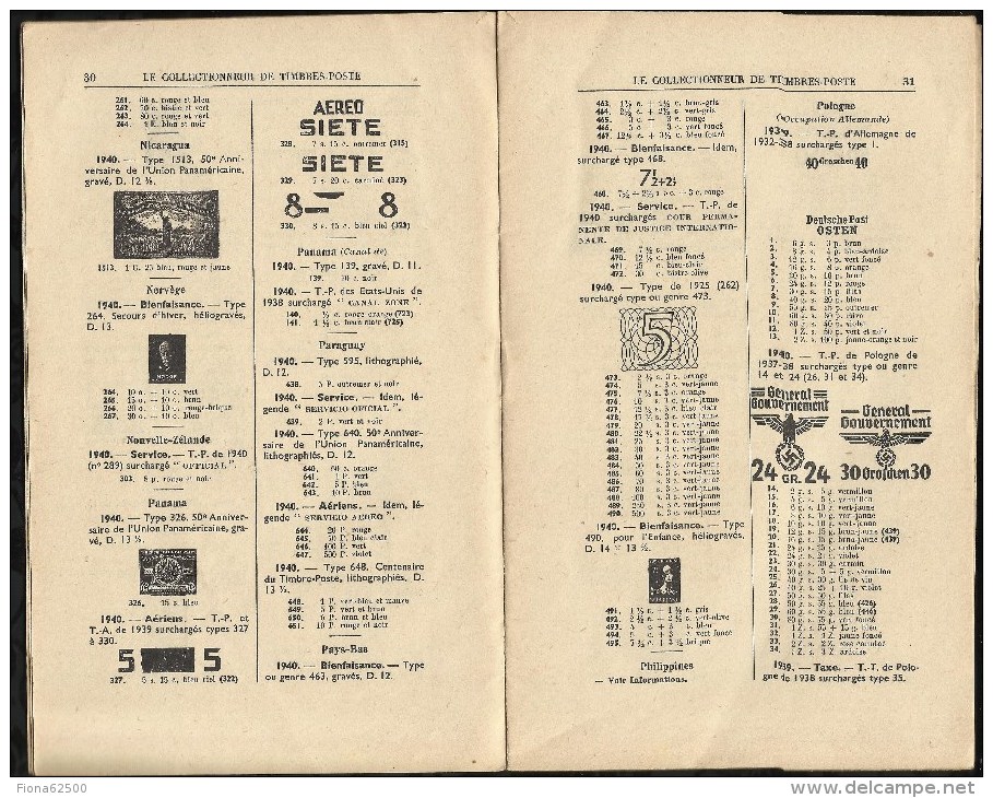 CATALOGUE . ARTHUR MAURY .  LE COLLECTIONNEUR DE TIMBRES - POSTE . N°  639 . 25 FEVRIER1941 . - Brieven En Documenten