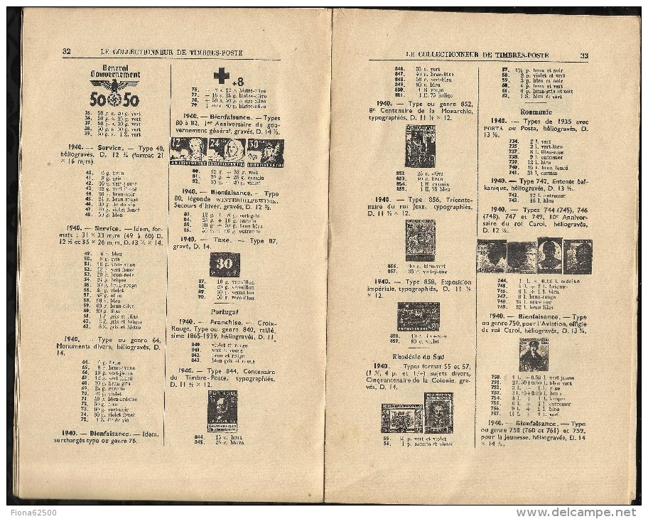 CATALOGUE . ARTHUR MAURY .  LE COLLECTIONNEUR DE TIMBRES - POSTE . N°  639 . 25 FEVRIER1941 .