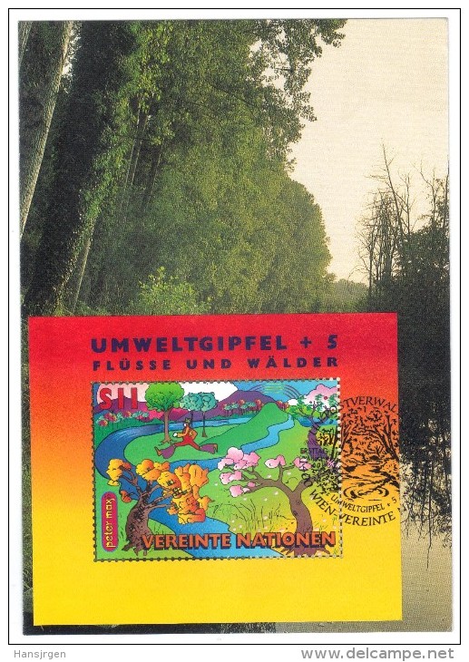 XIO130 UNO W I E N  1997  MICHL NR. BLOCK 8  MAXIMUM-MAXI CARD N°  52 - Maximum Cards