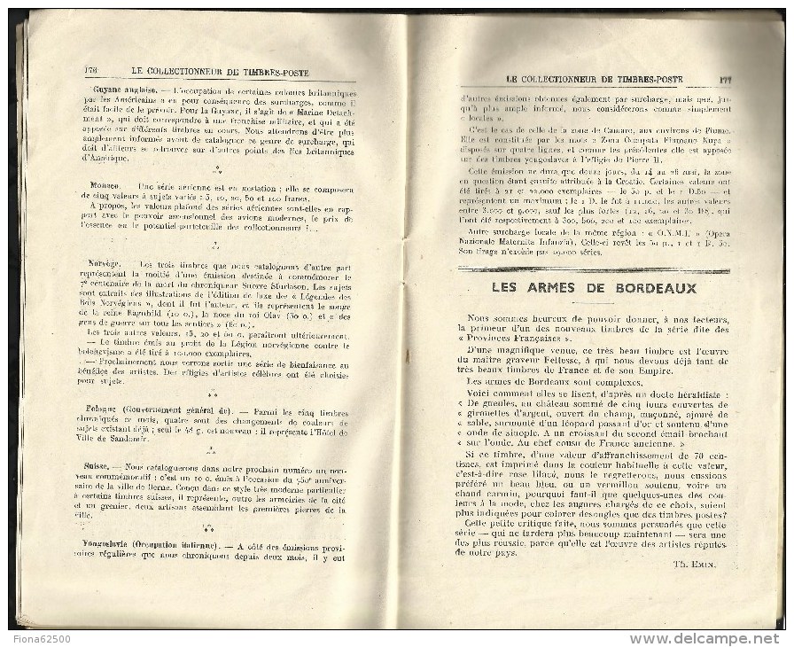 CATALOGUE . ARTHUR MAURY .  LE COLLECTIONNEUR DE TIMBRES - POSTE . N°  647 . 25 OCTOBRE1941 .