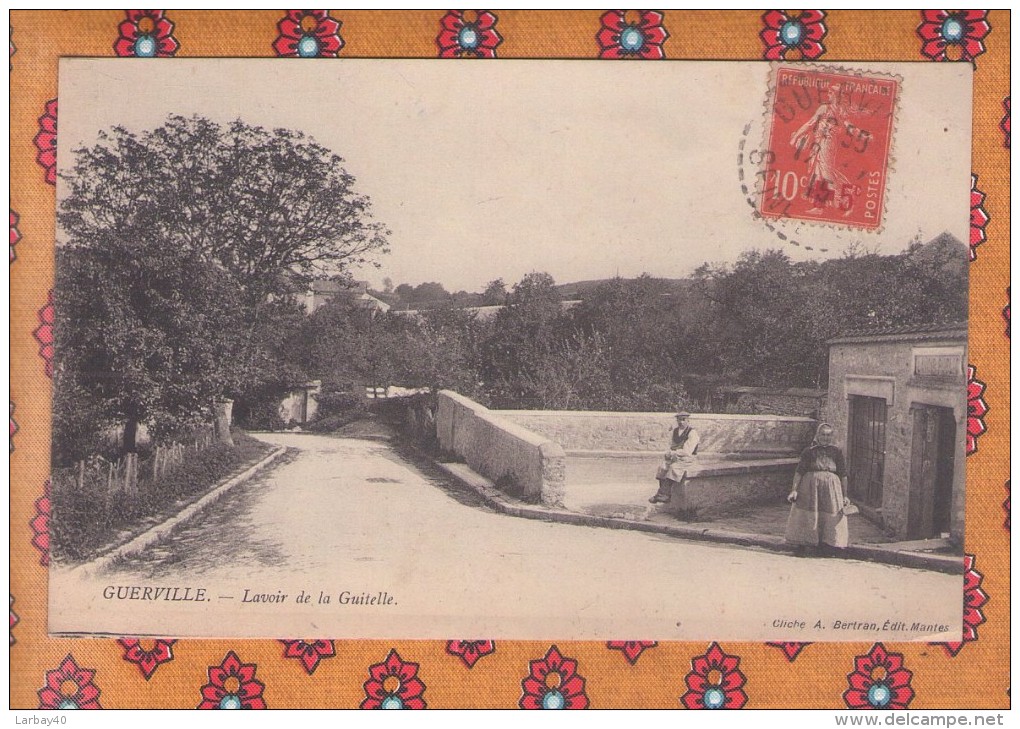 1 Cpa - Guerville Lavoir De La Guitelle - Guerville