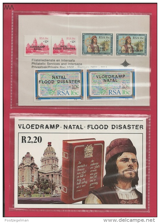 SOUTH AFRICA, 1987, MNH, Booklet 2a, Flood Disaster Natal , Sa642, F 3779 - Postzegelboekjes