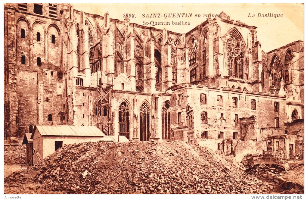 CPA - SAINT-QUENTIN - La Basilique En Ruine - St. Quentin En Yvelines