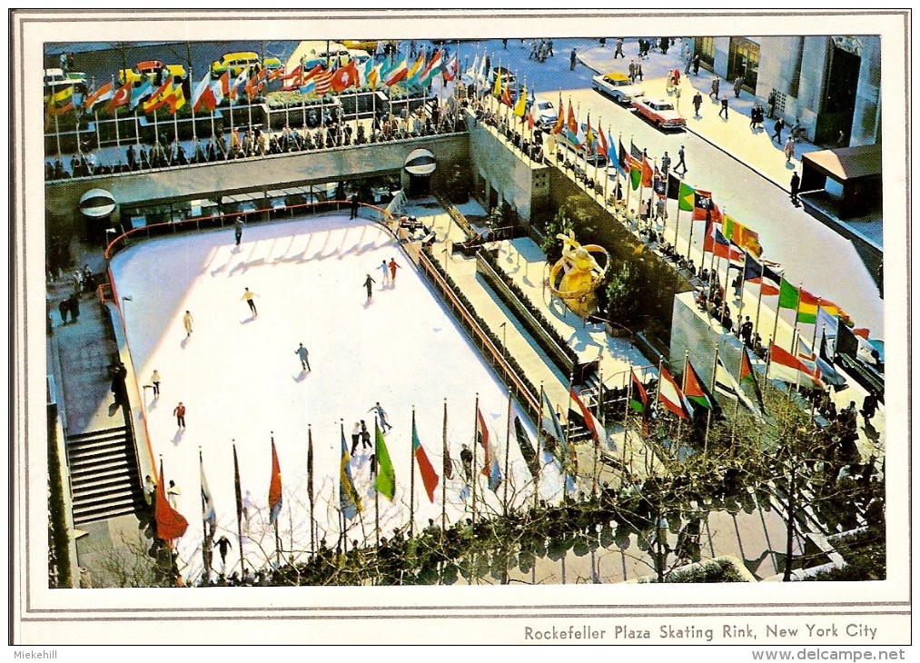 NEW-YORK CITY-ROCKFELLER PLAZA SKATING RINK-patins-sport-skate-skating-skaats-ice-sport D'hiver - Pattinaggio Artistico