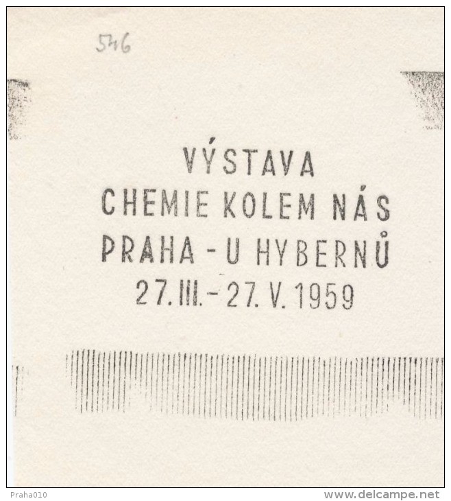 J1655 - Czechoslovakia (1945-79) Control Imprint Stamp Machine (R!): Exhibition Of Chemistry Around Us, Prague 1959 - Ensayos & Reimpresiones