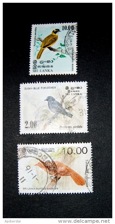 Sri Lanka - 1979/83/88  Best Values Of Birds Series (3) - Collections, Lots & Series