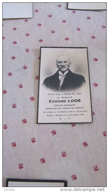 NOTARIS EDMOND LOOS GENT ANTWERPEN D2750 - Religion & Esotericism