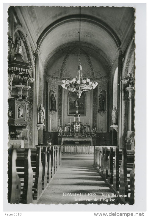 Epauvillers. Jura Bernois Intérieur De L'Eglise, 1960. Kleinformat - Altri & Non Classificati