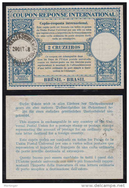 Brazil Brasil 1948 IRC Reply Coupon 2CR (issued 1942) - Postal Stationery