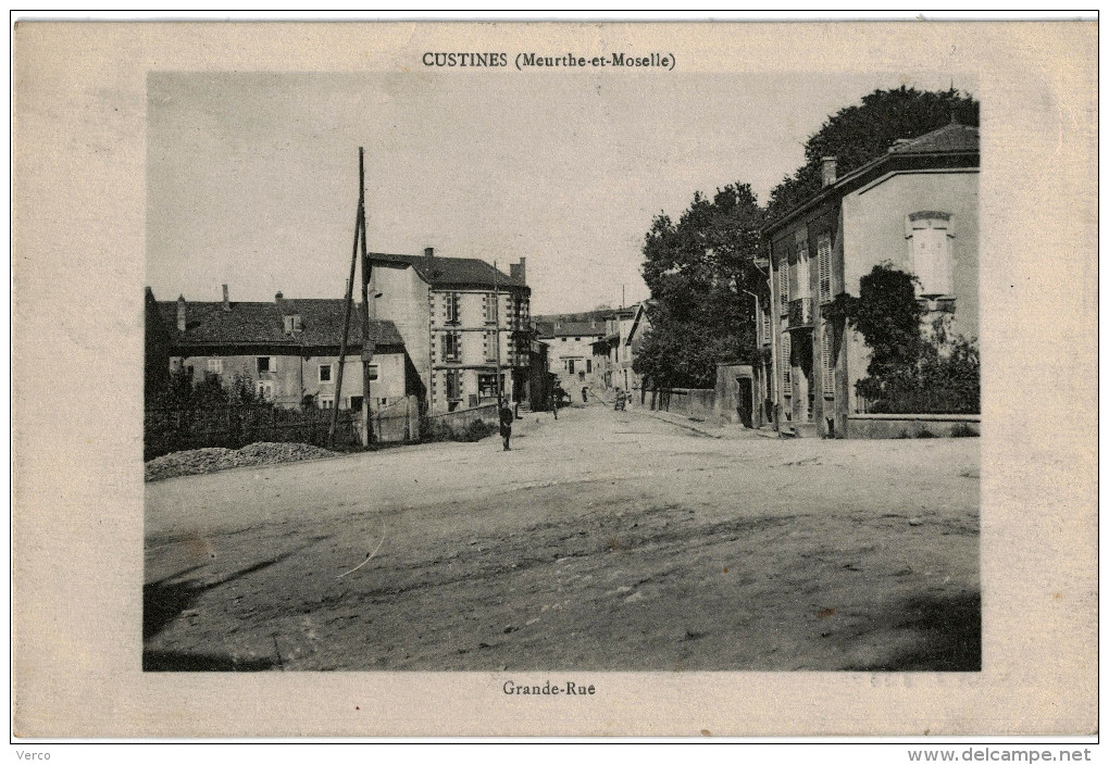 Carte Postale Ancienne De CUSTINES - Frouard