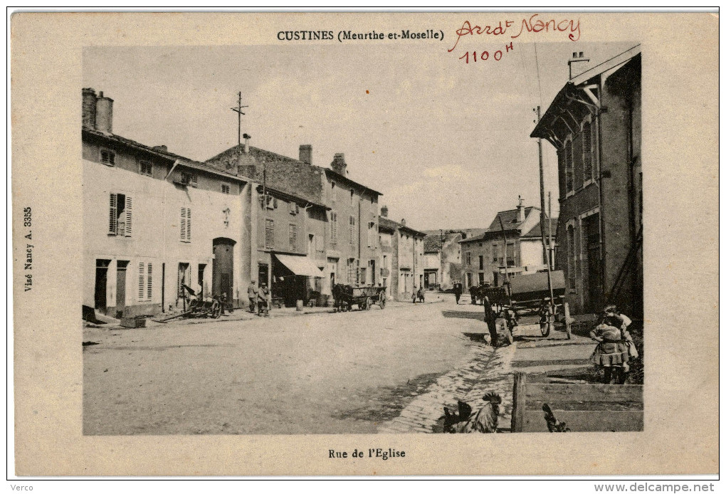 Carte Postale Ancienne De CUSTINES - Frouard