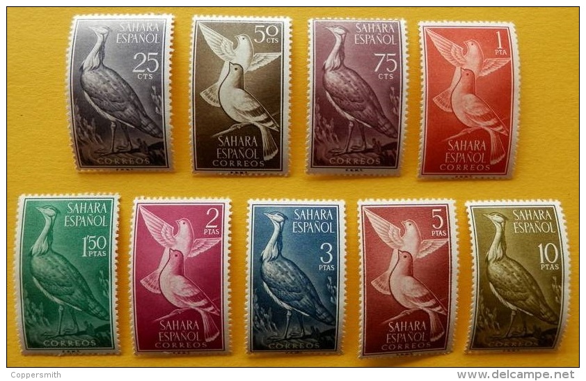 (12) Spanish Sahara  Birds / Oiseaux / Vögel / Vogels  ** / Mnh Michel 211-19 - Sahara Spagnolo