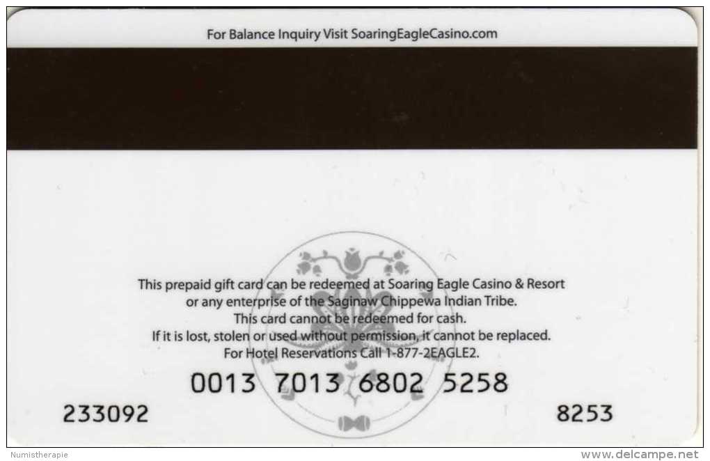 Carte Cadeau Gift Card : Soaring Eagle Casino & Resort - Gift Cards