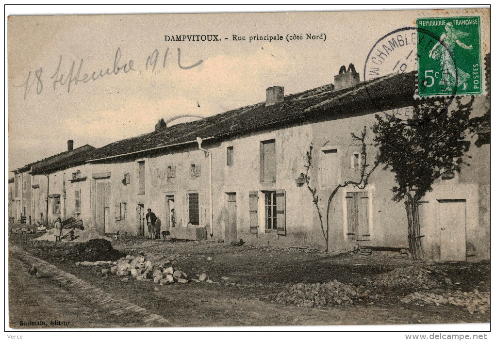 Carte Postale Ancienne De DAMPVITOUX - Chambley Bussieres