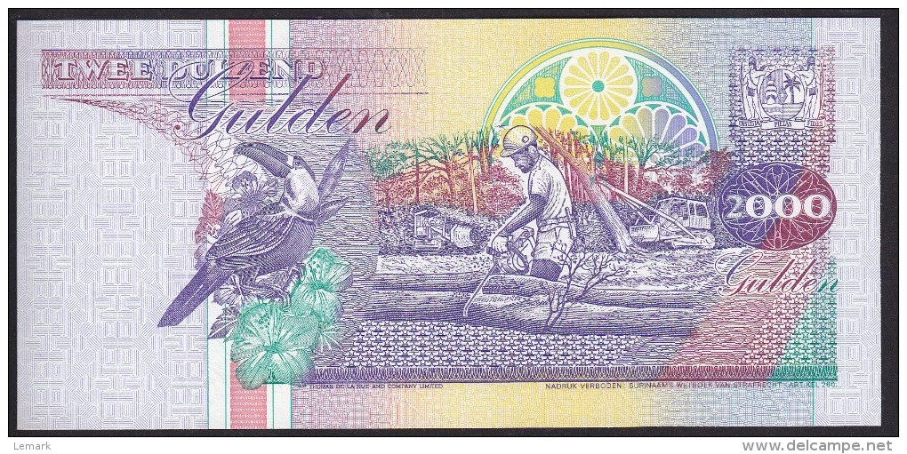 Suriname 2000 Gulden 1995 P142 UNC - Suriname