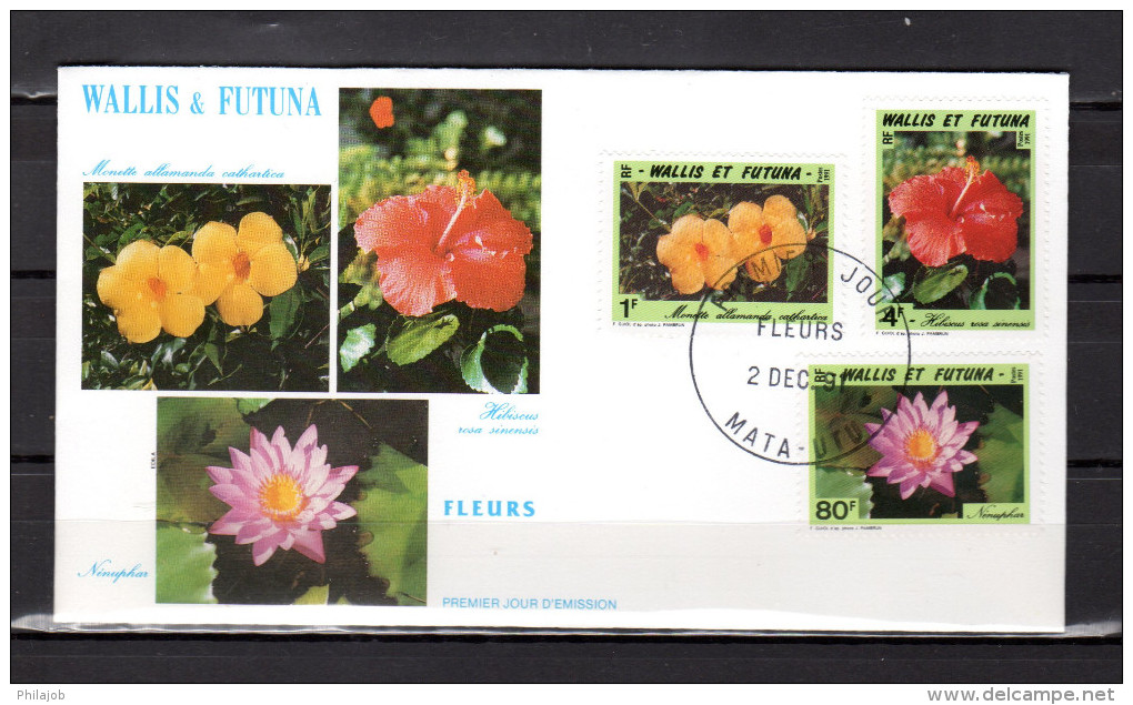 WALLIS ET FUTUNA 1991 : Enveloppe 1er Jour " FLORE WALLISIENNE - MATA-UTU Le 02-12-1991 N° YT 420 à 422. Parf état. FDC - Other & Unclassified