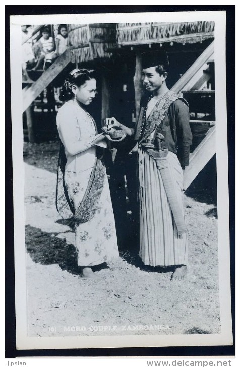 Cpa Carte Photo Des Philippines  - Moro Couple Zamboanga  -     FRM 5 - Filipinas