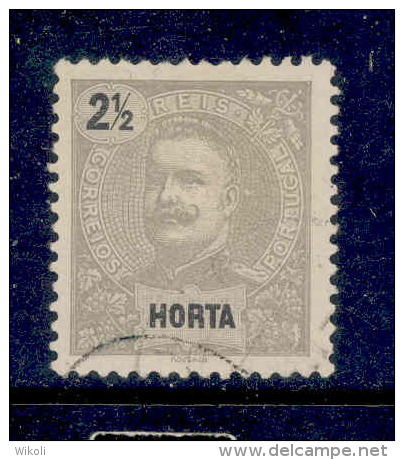 ! ! Horta - 1897 D. Carlos 2 1/2 R - Af. 13 - Used - Horta