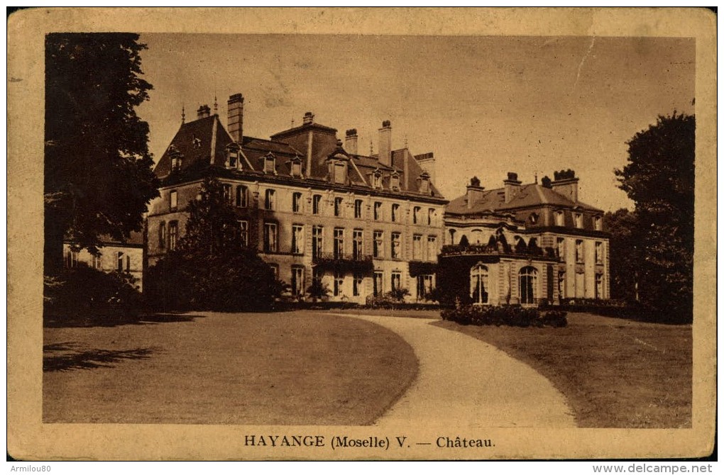 N°323 JJJ 57  HAYANGE CHATEAU - Hayange