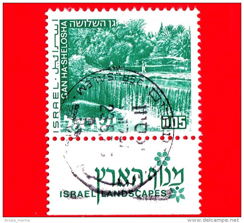 ISRAELE - Usato - 1972 - Paesaggi - Landscapes Of Israel - Gan Ha-Shelosha -  0.05 - Usados (con Tab)