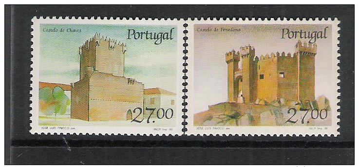 Portugal  MNH 1988  Castels 2v. - Nuevos