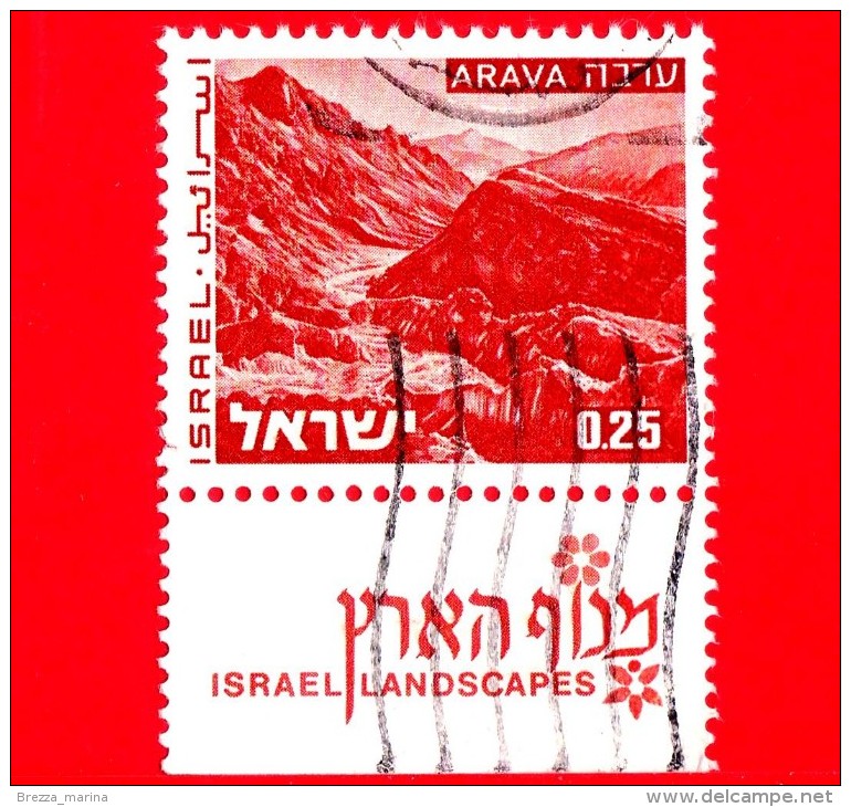 ISRAELE - Usato - 1974 - Paesaggi - Landscapes Of Israel - Arava - 0.25 - Usados (con Tab)