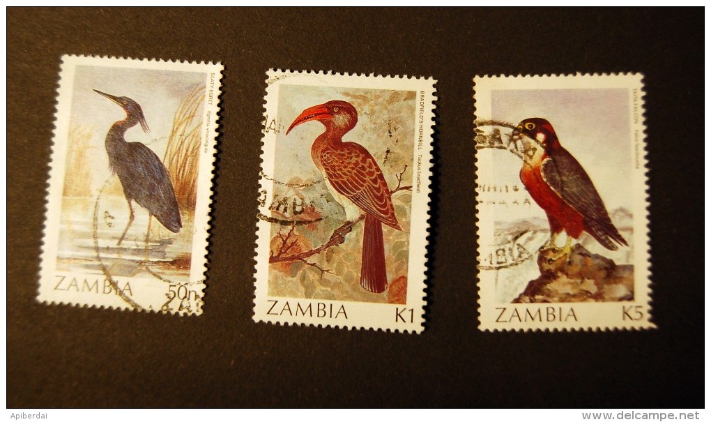 Zambia  - 1987 Best Values Of Birds Serie  (3) - Collections, Lots & Series