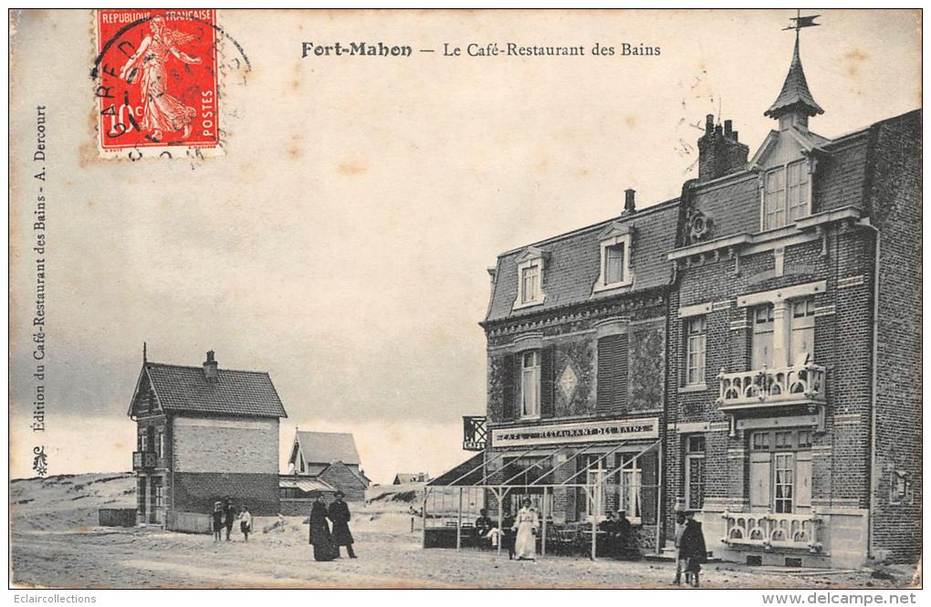 Fort Mahon     80      Plage .  Café Restaurant Des Bains - Fort Mahon